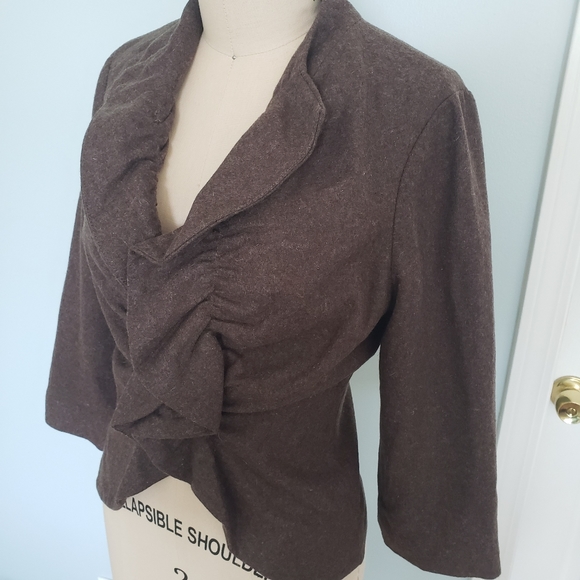 Tabitha Brown Wool Blend Blazer Jacket, 4 - Picture 2 of 9